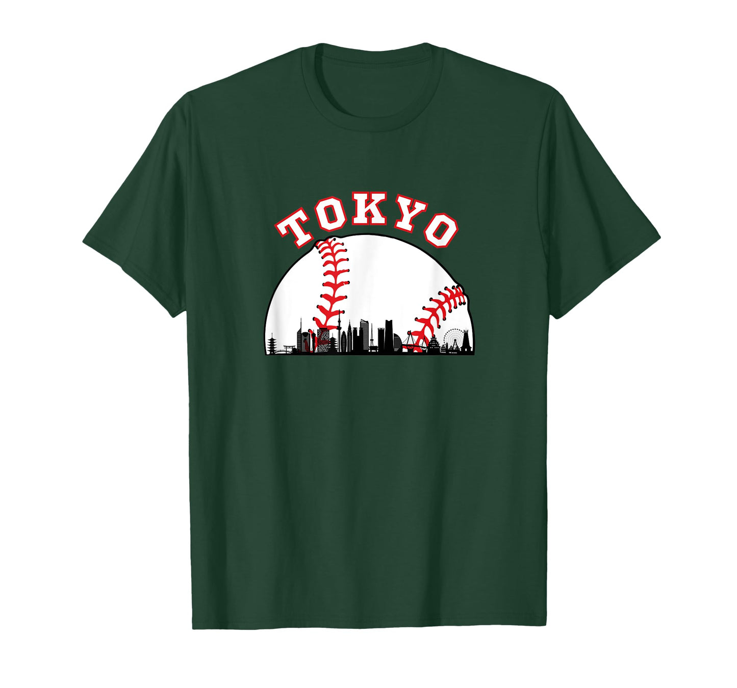 Tokyo Baseball Shirt Tokyo Japan Cityscape Tokyo Skyline T-Shirt