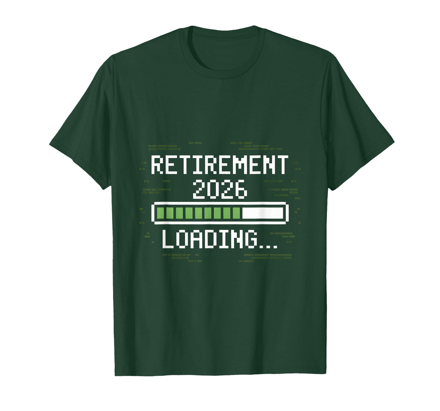 Retirement 2026 Loading Countdown in Progress Pixel T-Shirt