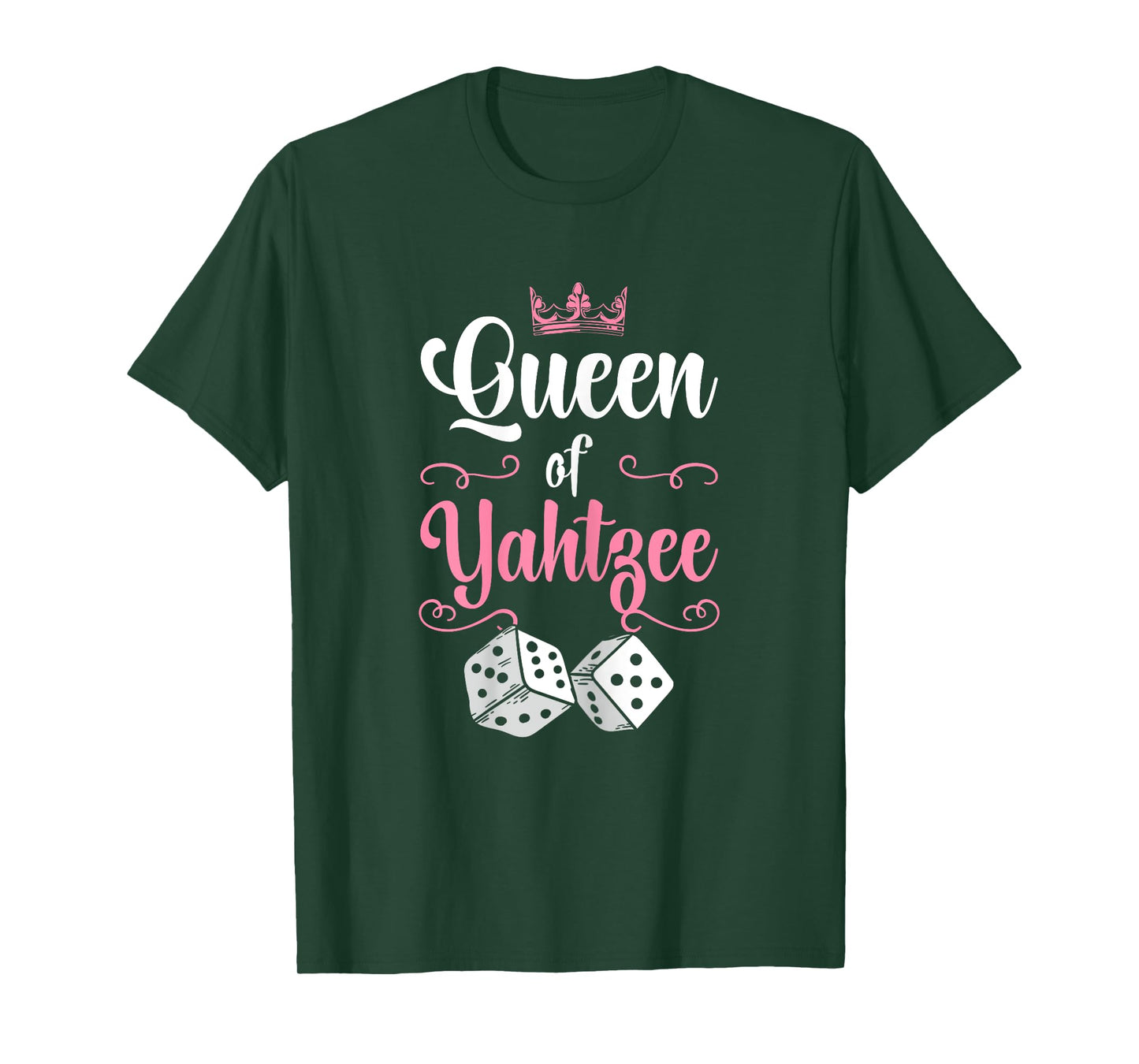 Queen Of Yahtzee Game Night Dice Game T-Shirt