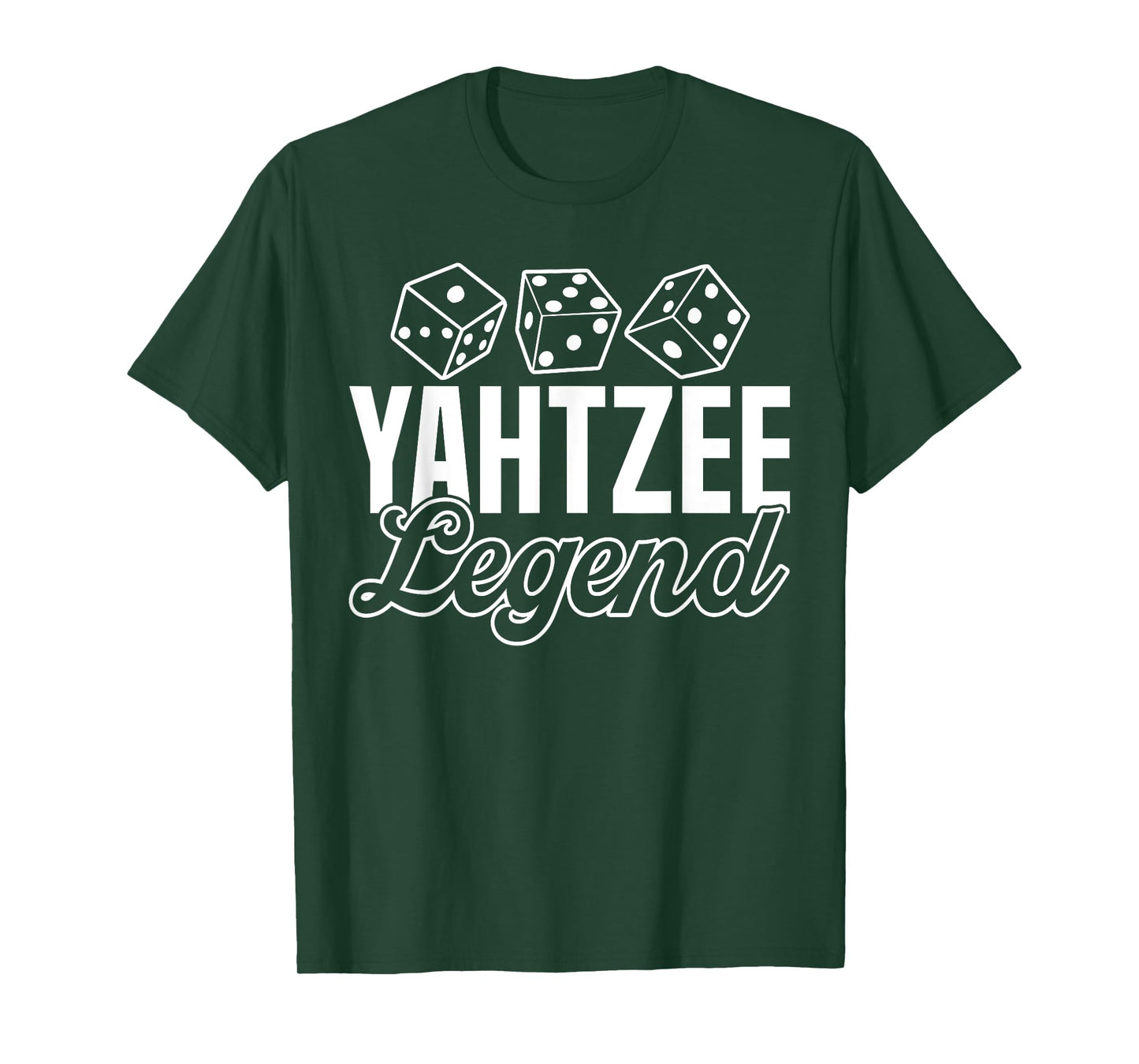 Yahtzee Legend Player Dice Game T-Shirt