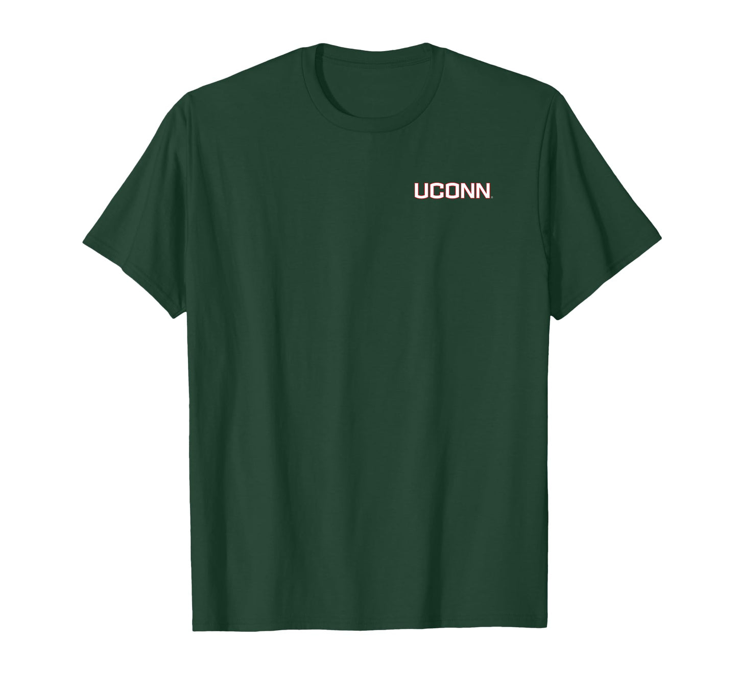 Connecticut Huskies Front/Back UConn Black Licensed T-Shirt