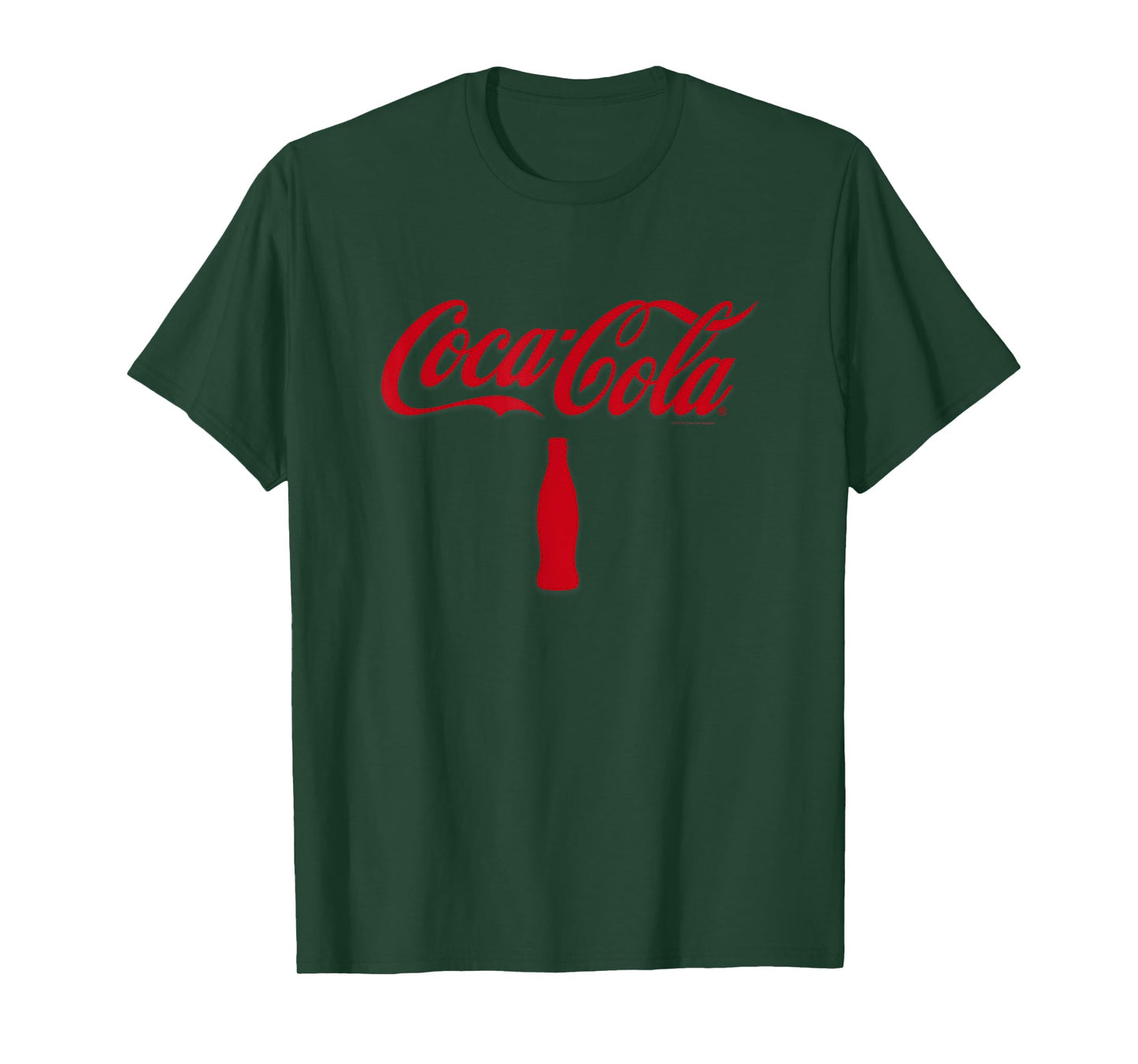 Coca-Cola Red Bottle Silhouette Logo T-Shirt