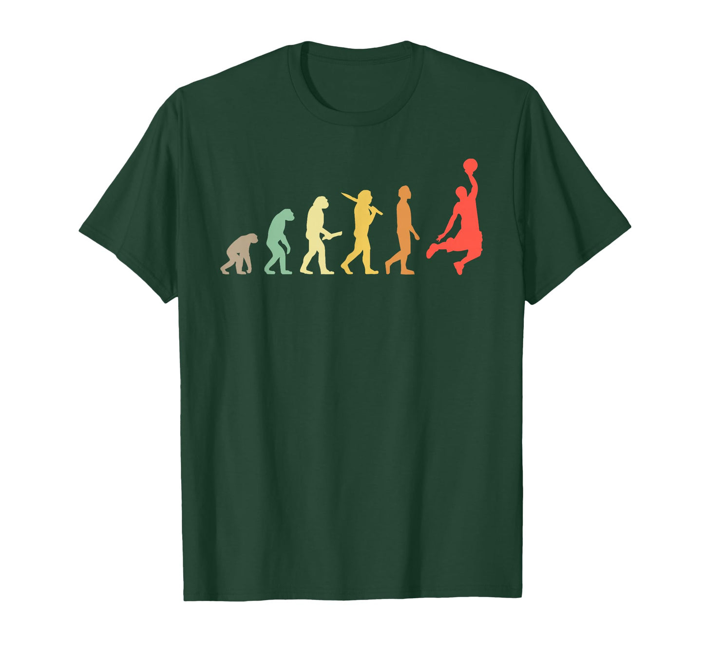 Retro Basketball Evolution Gift For Basketball Players T-Shirt