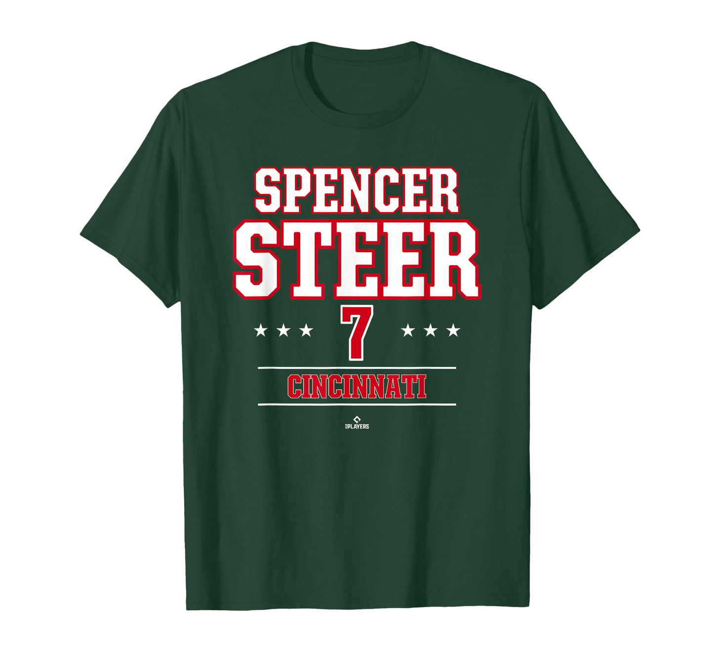 Baseball Star Spencer Steer Cincinnati MLBPA T-Shirt