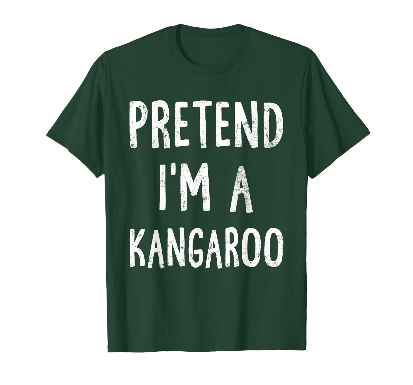 Pretend I'm A Kangaroo Lazy Halloween Costume Matching T-Shirt