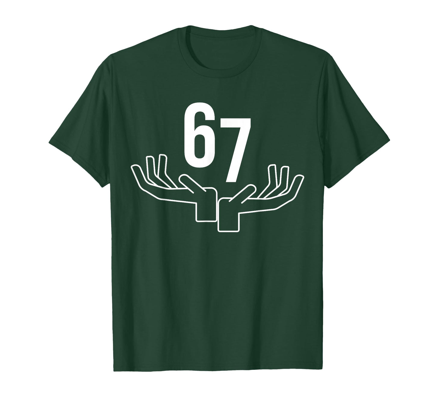 67 Six Seven Hand Gesture Meme T-Shirt