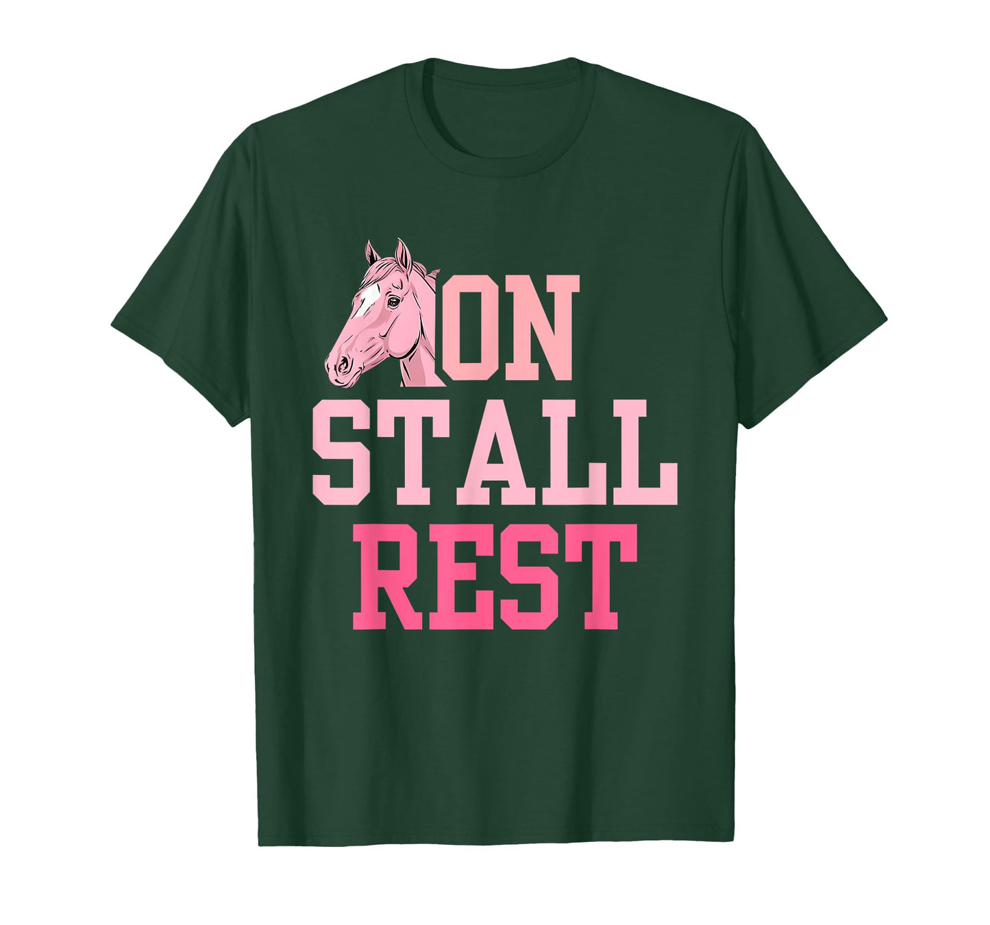 On Stall Rest Get Well Horse Design T-Shirt