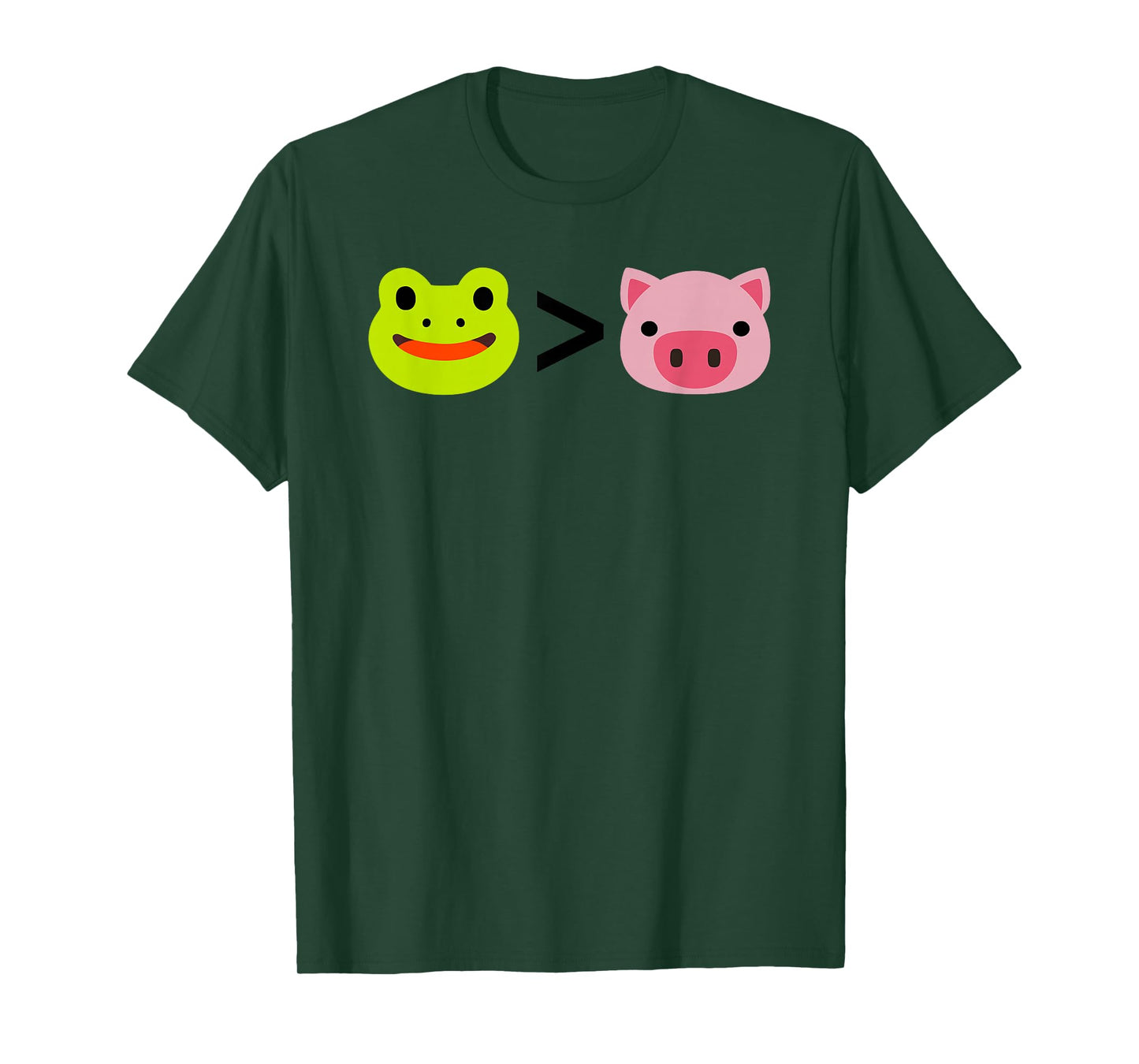 Portland Frog Greater Than Fascist Pig T-Shirt