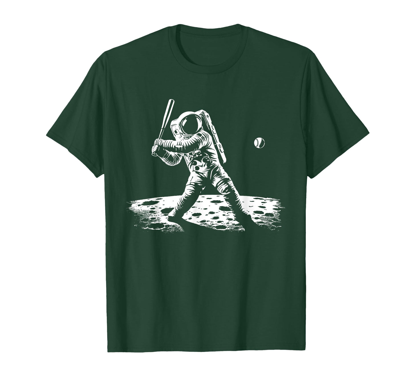 Baseball Novelty Astronaut Men Women Kids Funny Baseball T-Shirt