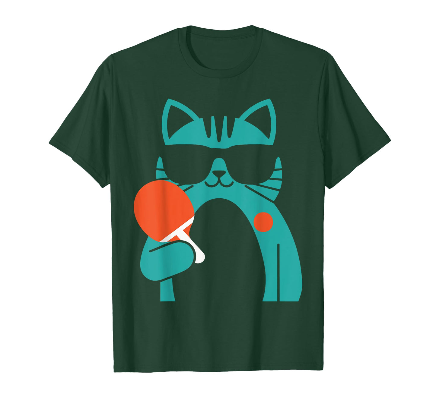 Cat Ping Pong Player - Paddle Game Sports Tournament Lover T-Shirt