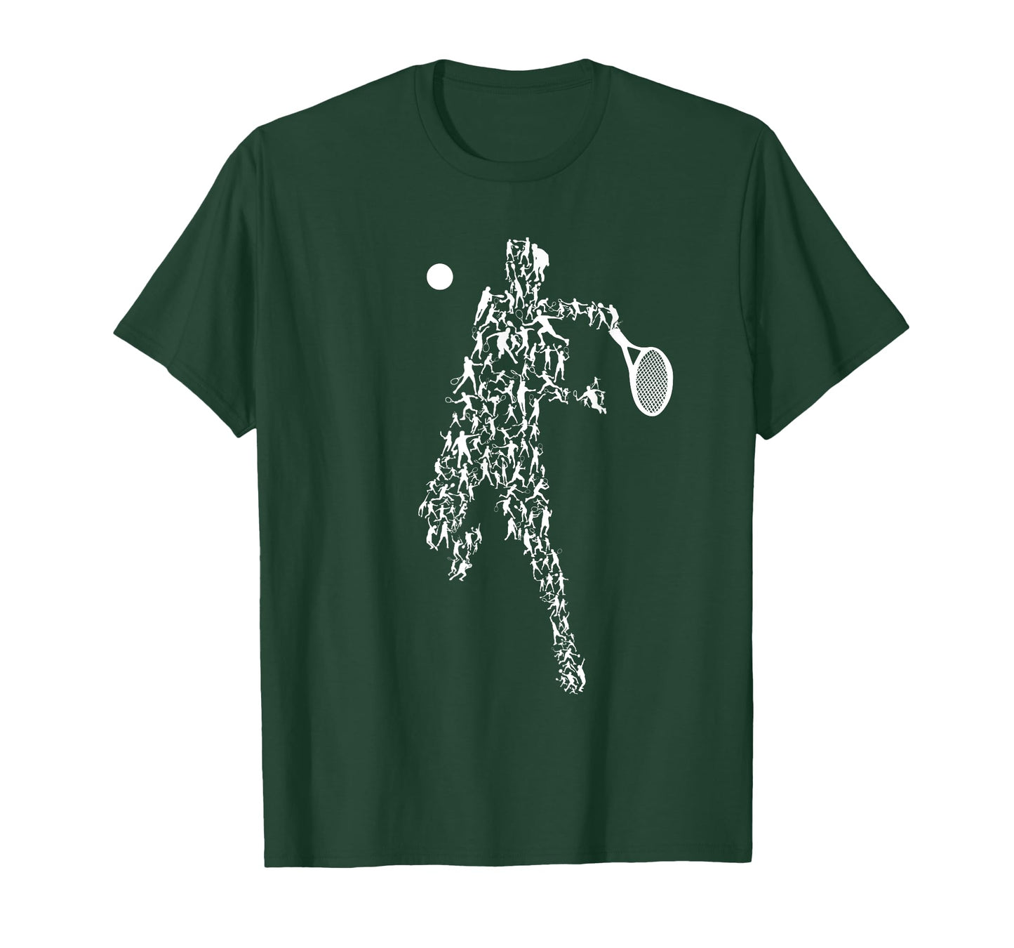 Tennis Positions Player Balls Funny Racket Game Outfit T-Shirt