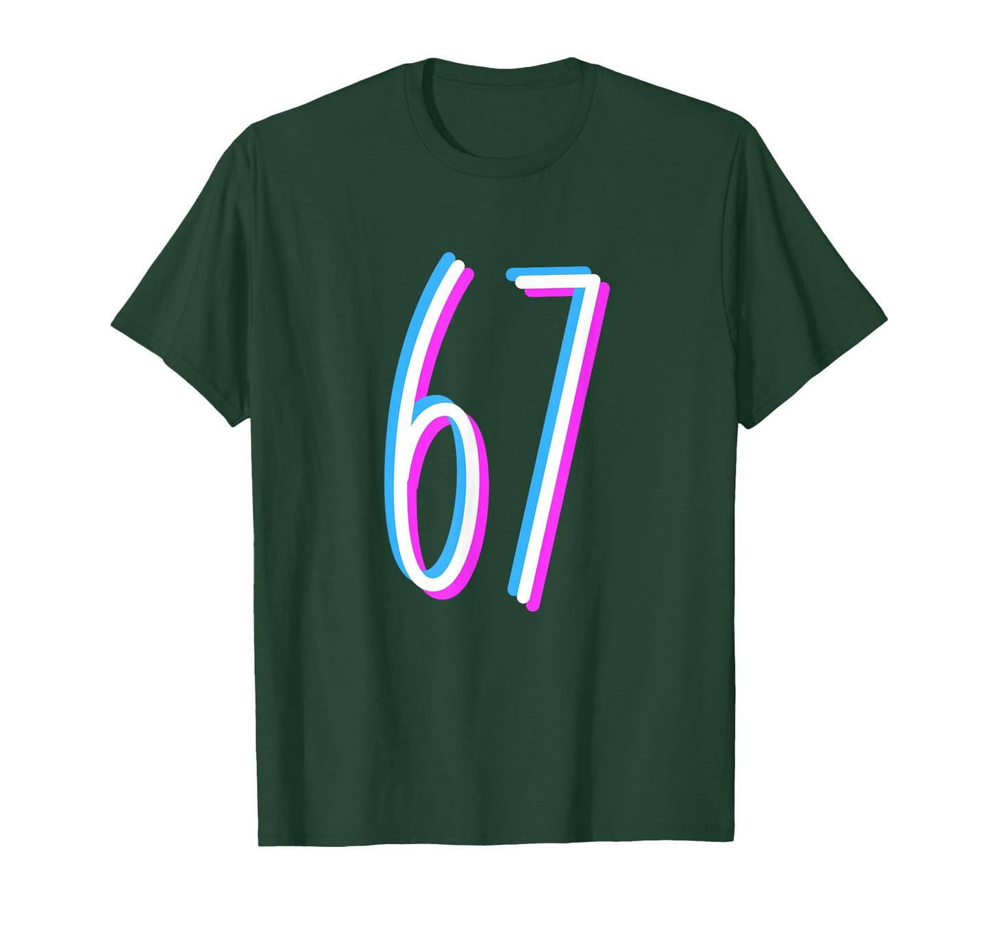 67 Meme 6 7 Six Seven Number Costume T-Shirt