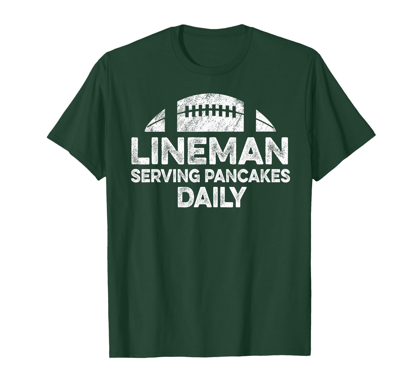 Lineman Serving Pancakes Daily Football Offensive Lineman T-Shirt