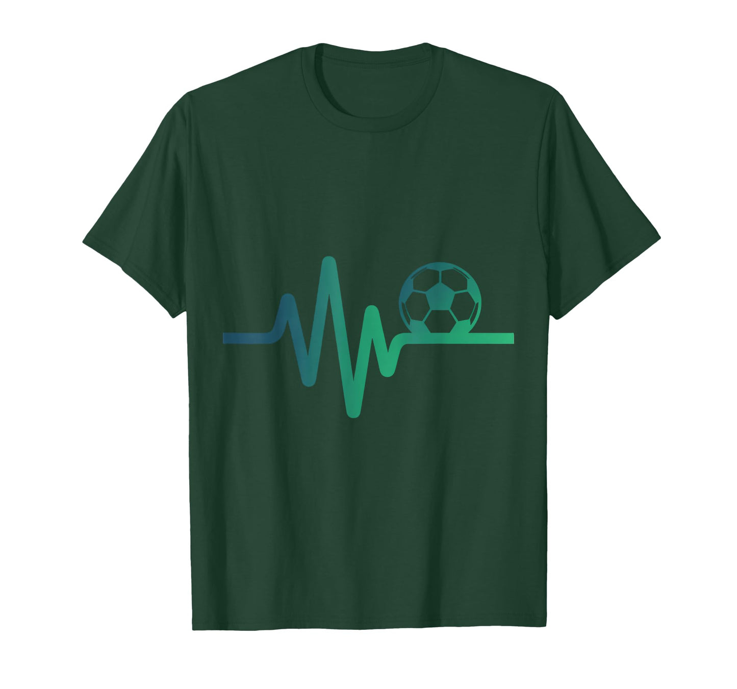 Soccer Heartbeat Line Football Love Gift T-Shirt