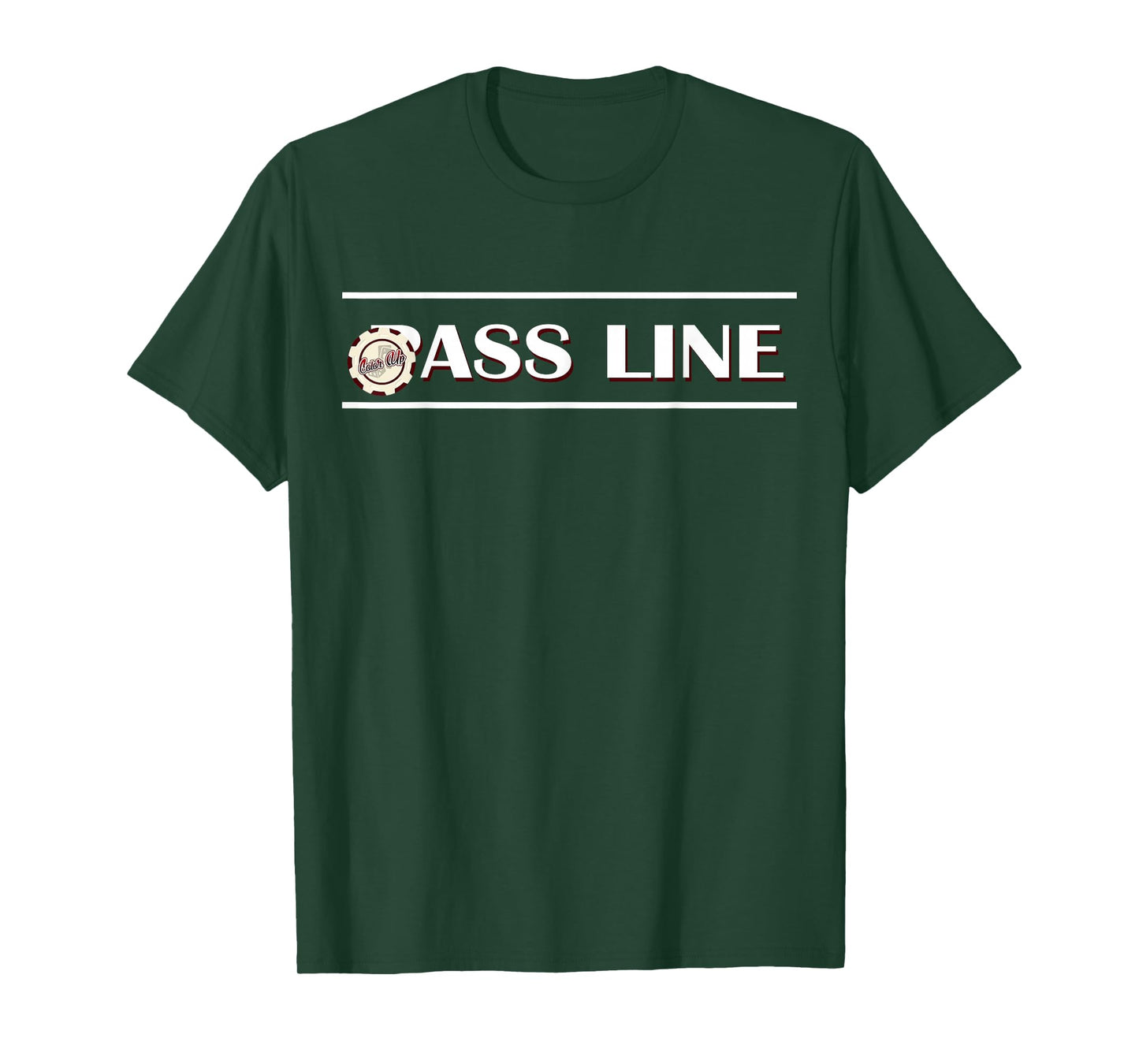 PASS LINE Casino Craps Gambling T-Shirt T-Shirt
