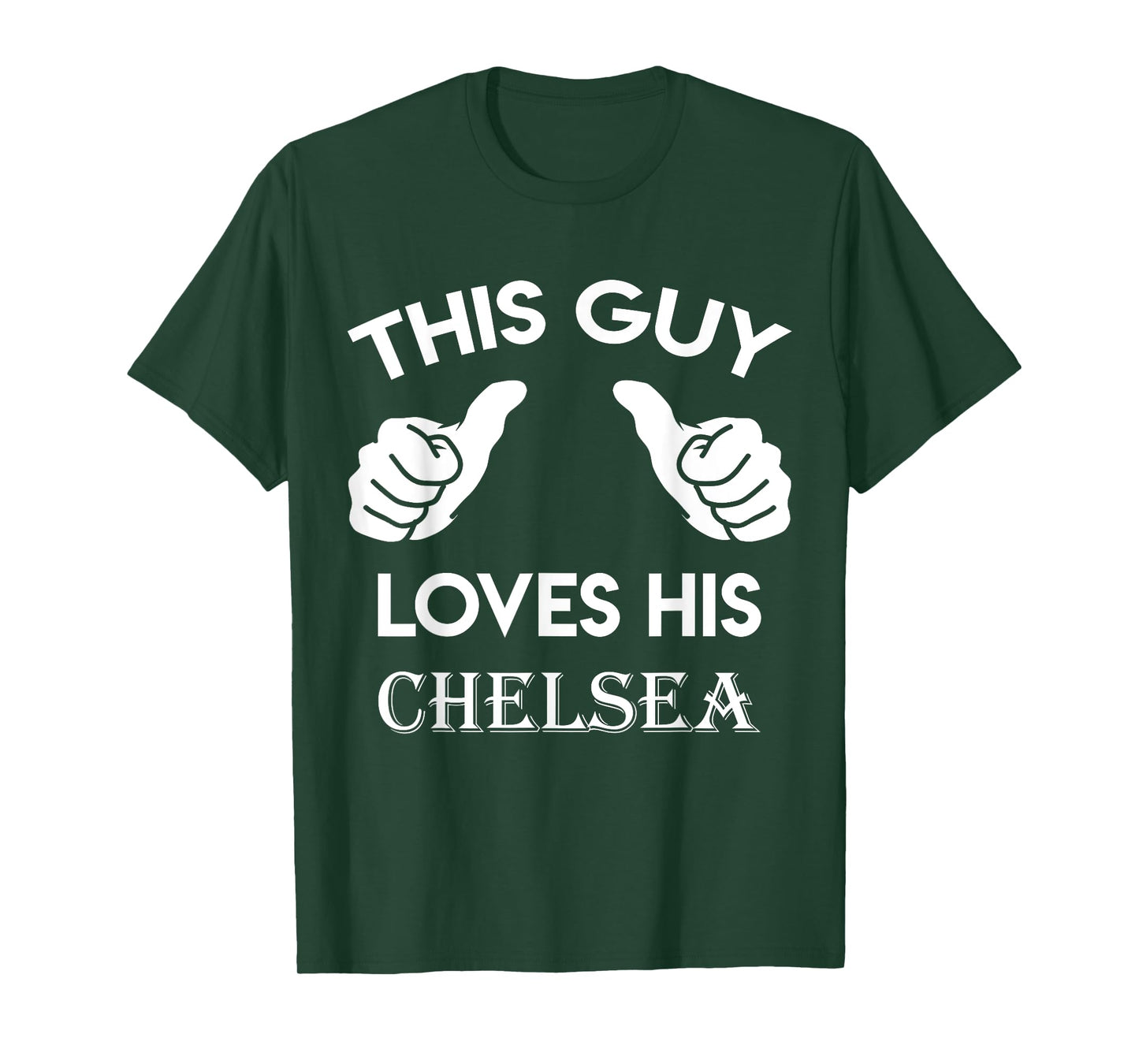 This guy loves his CHELSEA gift valentine heart belongs 3 T-Shirt