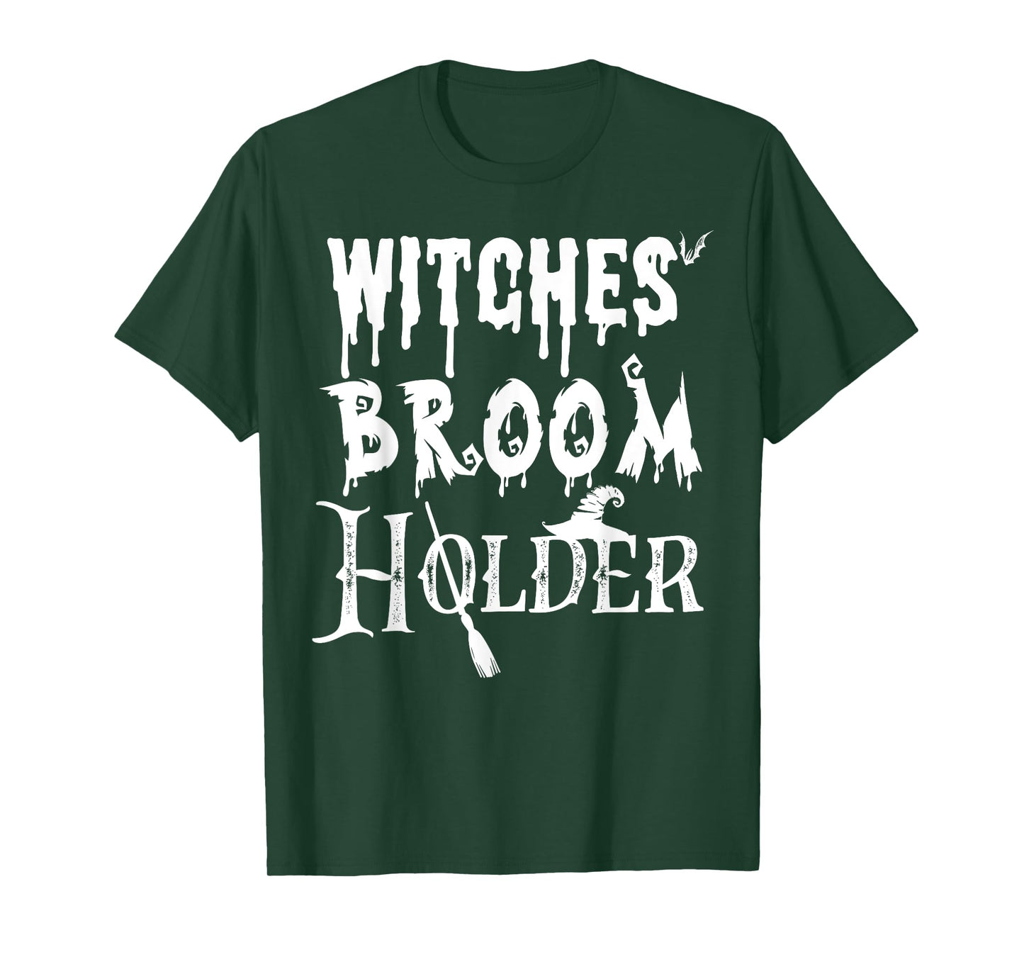 Halloween Security Shirt I Witches' Broom Holder T-Shirt