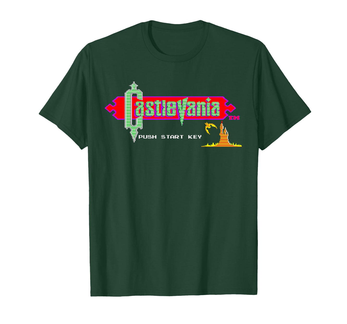 Castlevania Title Screen Retro Gaming Castle Epic Adventure T-Shirt