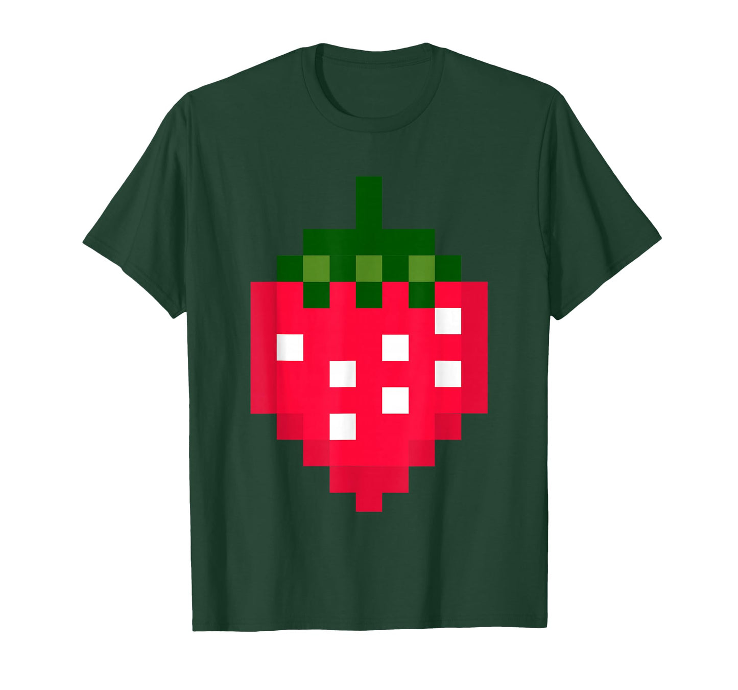 Pixel Strawberry 80s Video Game Halloween Costume Easy Group T-Shirt