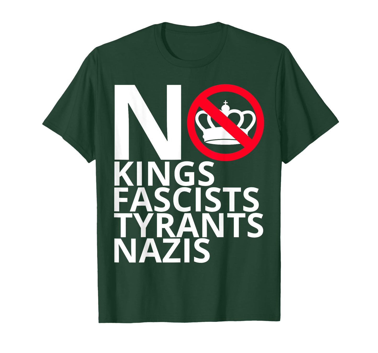 No Kings in America No Fascists We The People Political T-Shirt