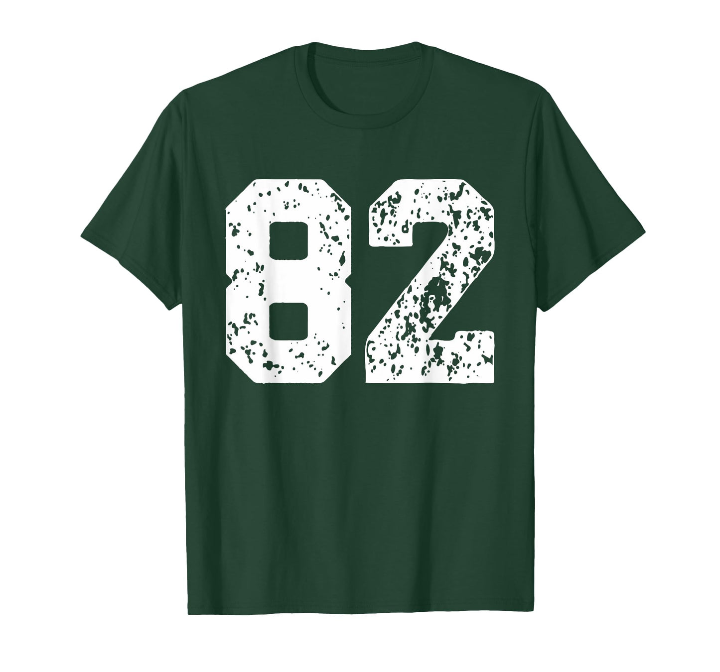 Number 82 White Best Classic College Style Birthday Funny T-Shirt