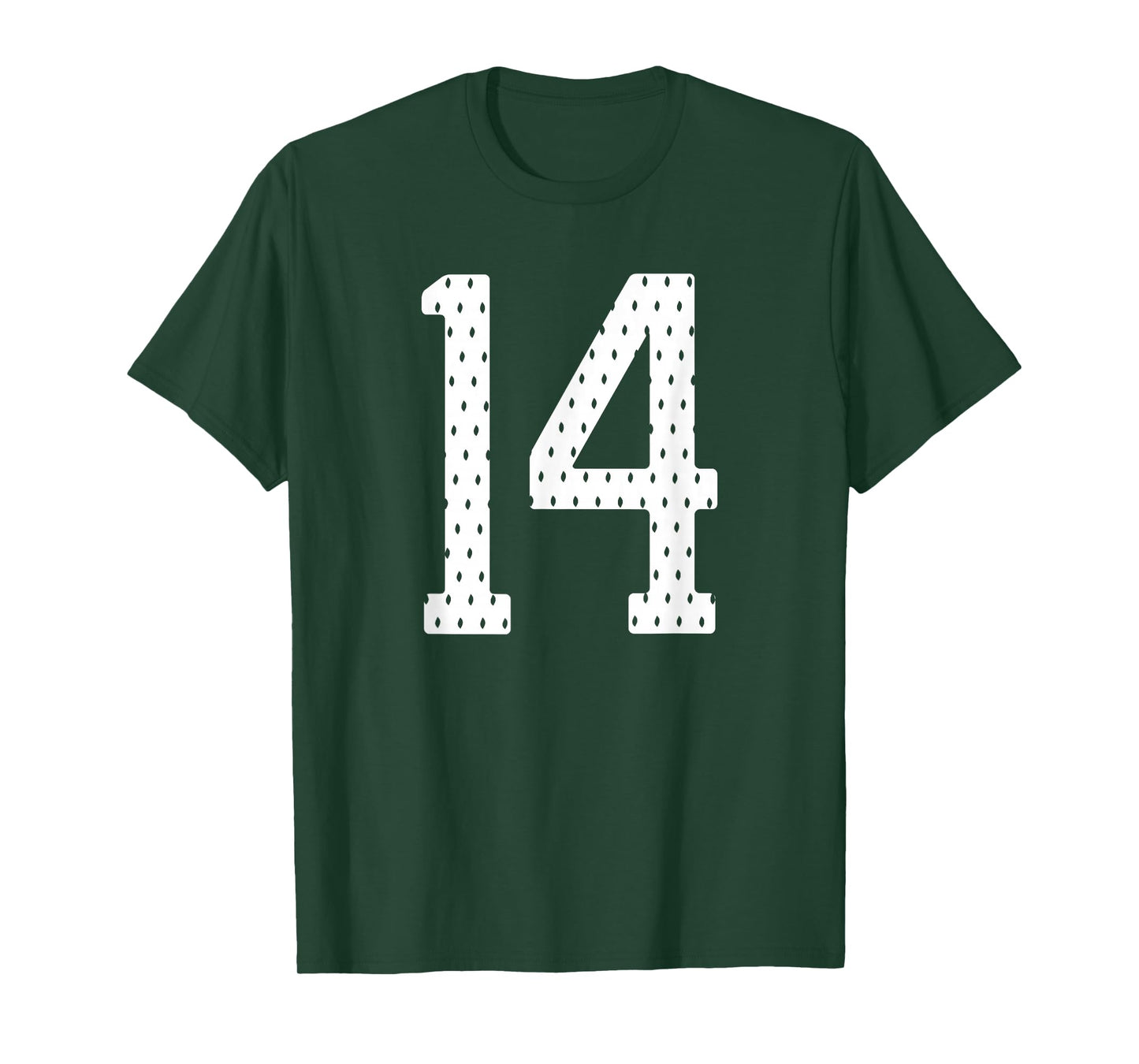 Number 14 Sports Team 14th Jersey Varsity Birthday Football T-Shirt
