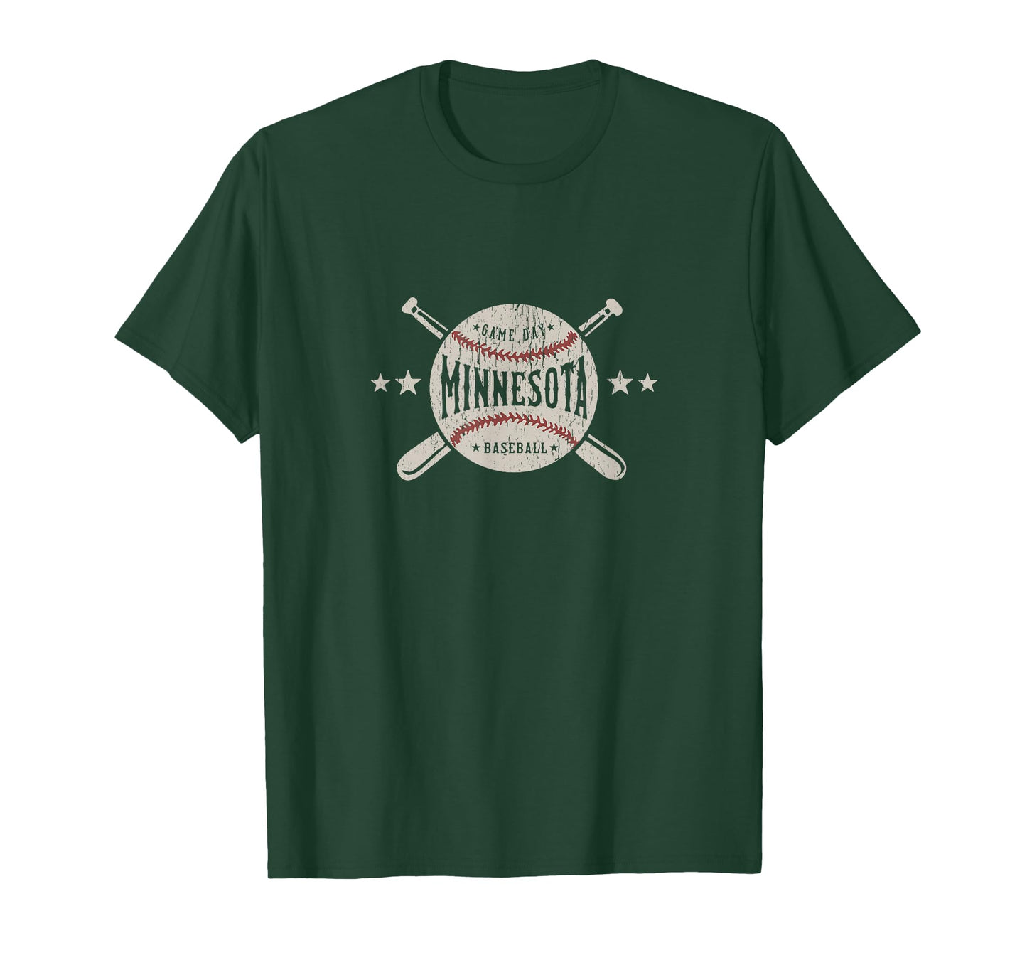 Minnesota MN T-Shirt Vintage Baseball Graphic Tee T-Shirt