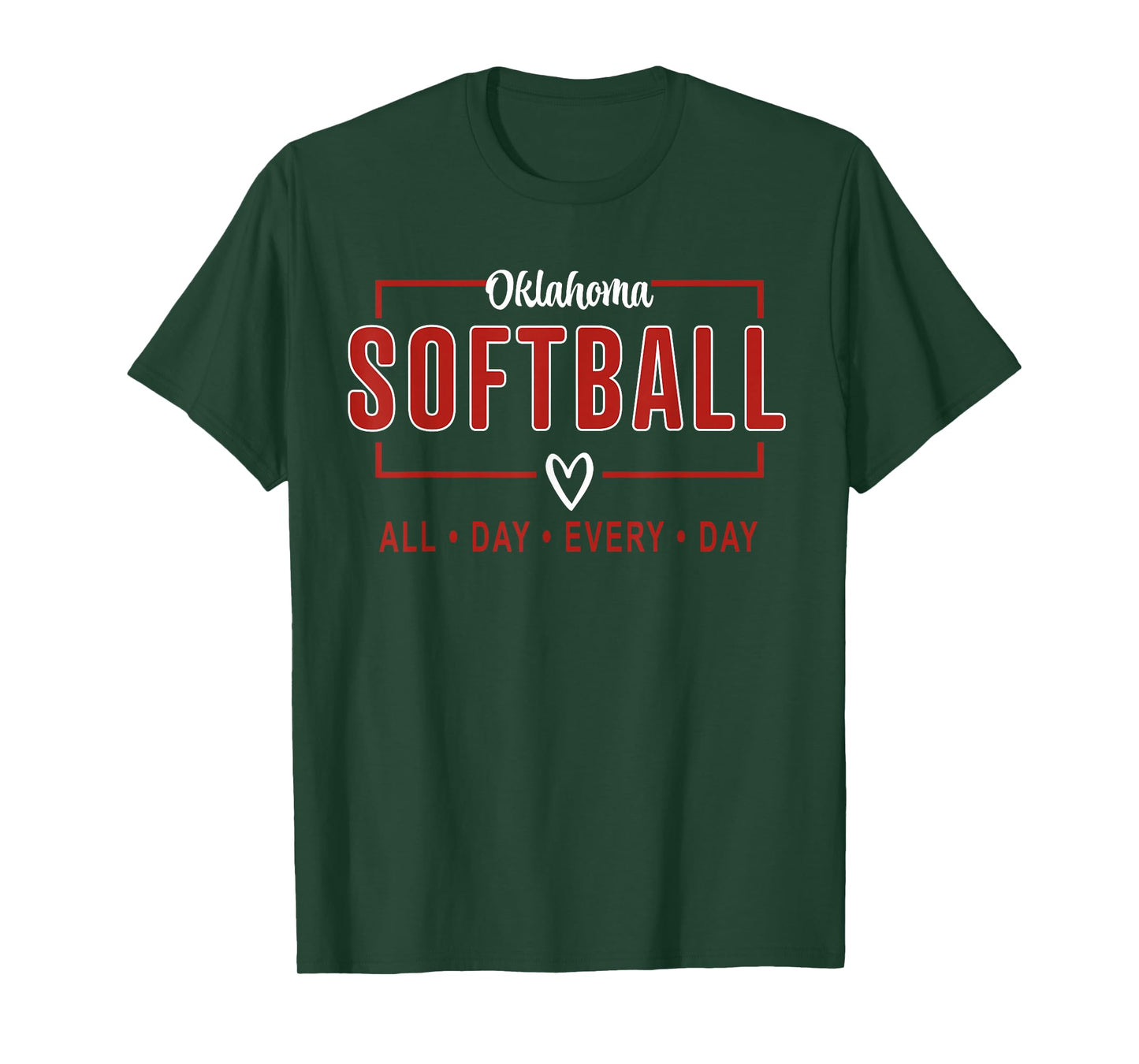 Oklahoma Softball Vintage Mens Kids Team Retro Softball Fan T-Shirt