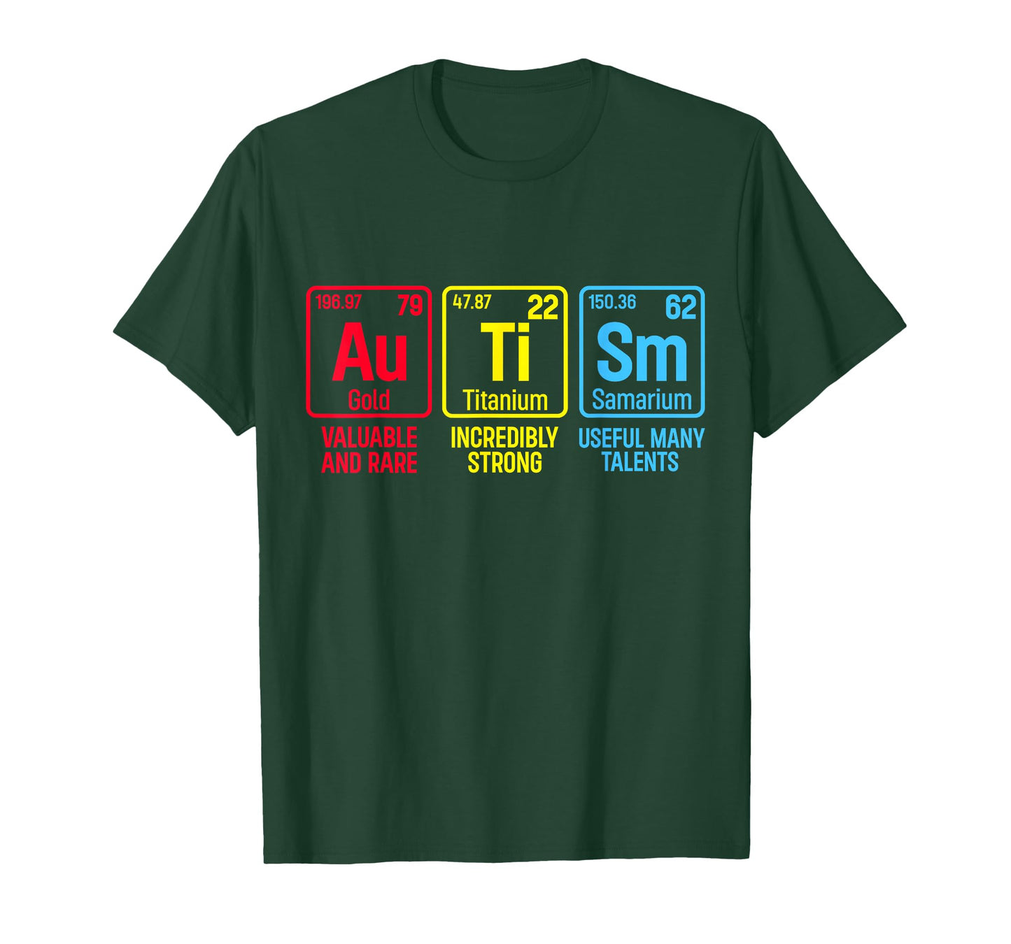 Autism Awareness Puzzle Piece Elements Periodic Autism T-Shirt