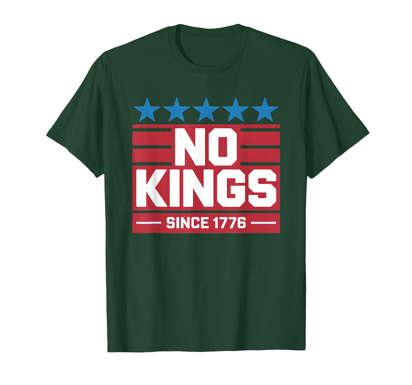 No Kings Since 1776 Democracy Protest No Kings Patriotic T-Shirt