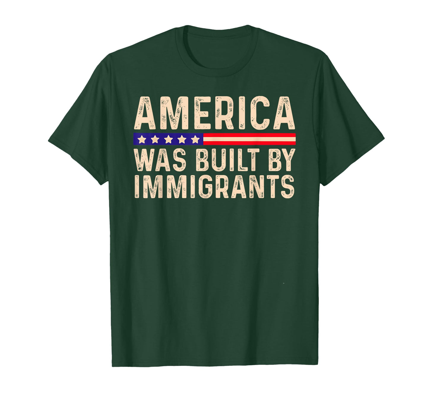 America was Built by Immigrants No Kings Since 1776 T-Shirt