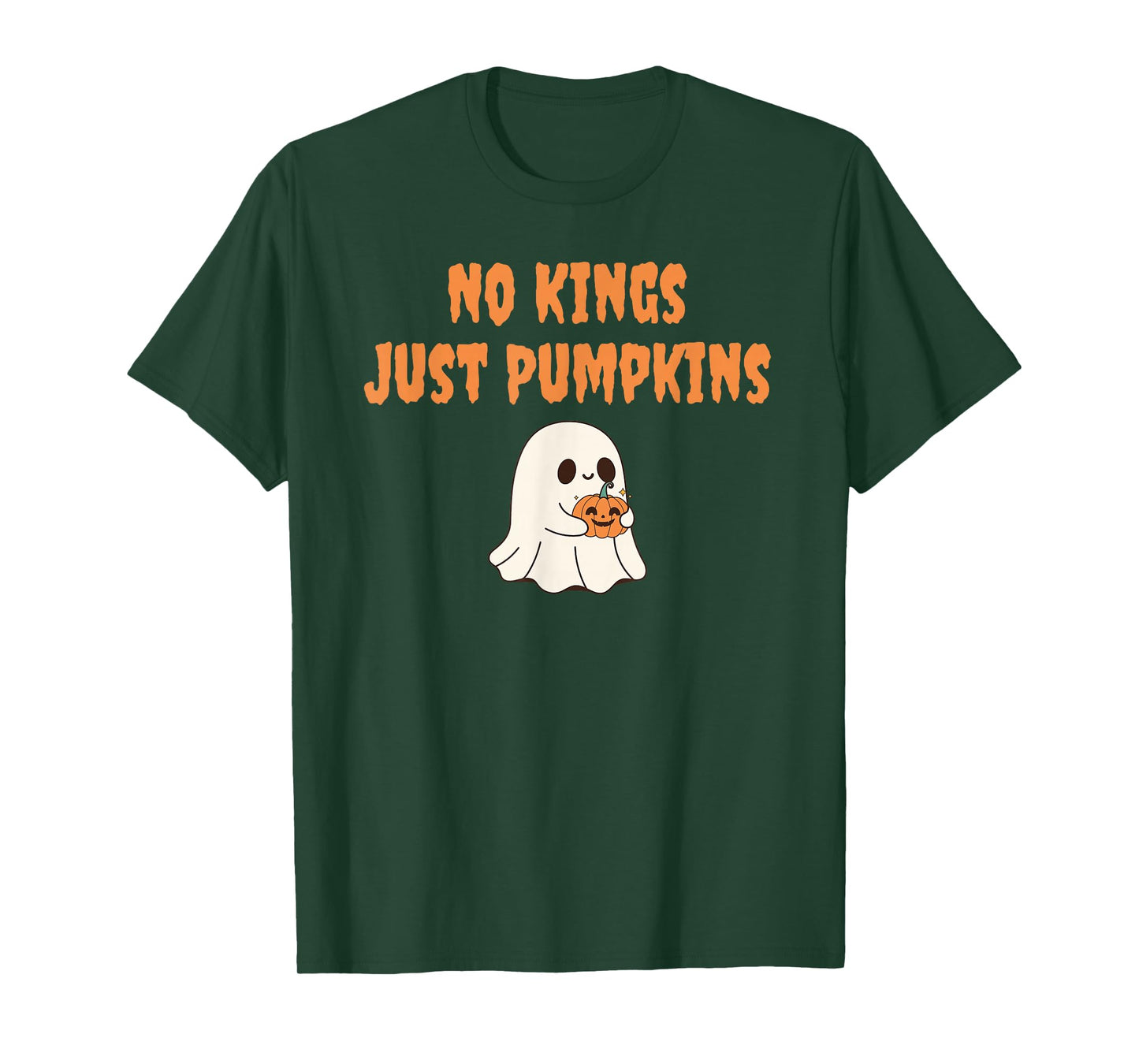 No Kings Just Pumpkins Funny Autumn Halloween T-Shirt