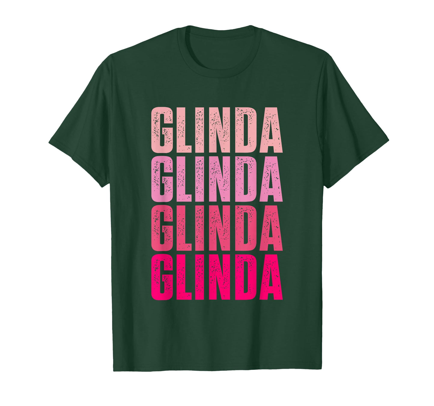 Glinda First Name Apparel Retro Glinda First Name Vintage T-Shirt - Unisex-Adults, Black, Small, Short Sleeve, T-Shirt