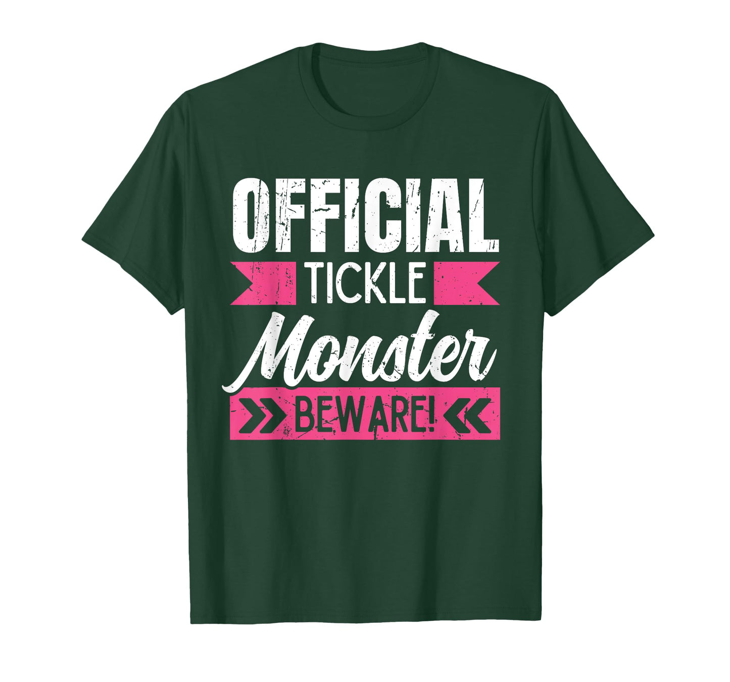 Official Tickle Monster Funny Mom Dad Grandparent Tickling T-Shirt