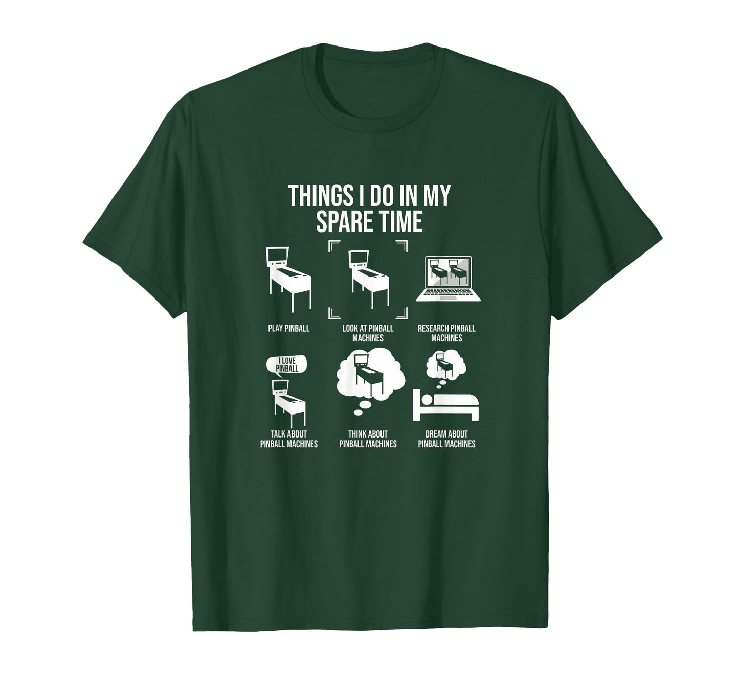 Things I Do In My Spare Time, Pinball Gamer T-Shirt