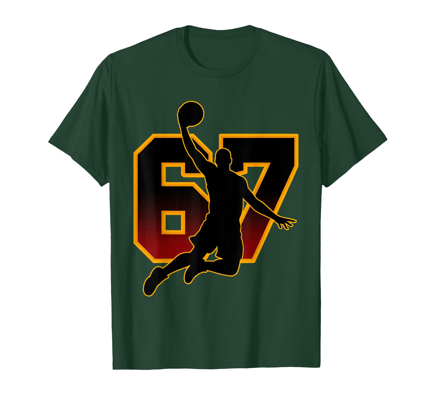 67 Basketball Meme Slam Dunk Position Six Seven Game Trendy T-Shirt
