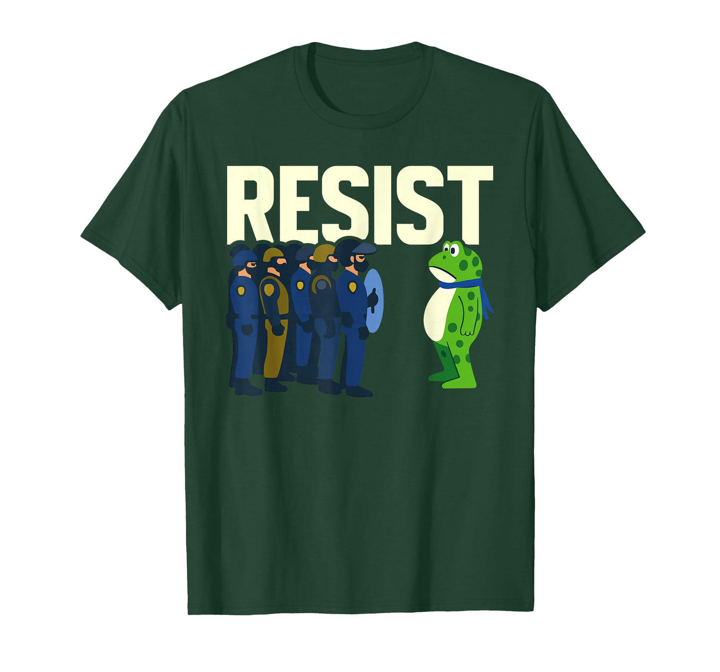Vintage Portland 2025 Resist Portland Frog Protest Men Women T-Shirt
