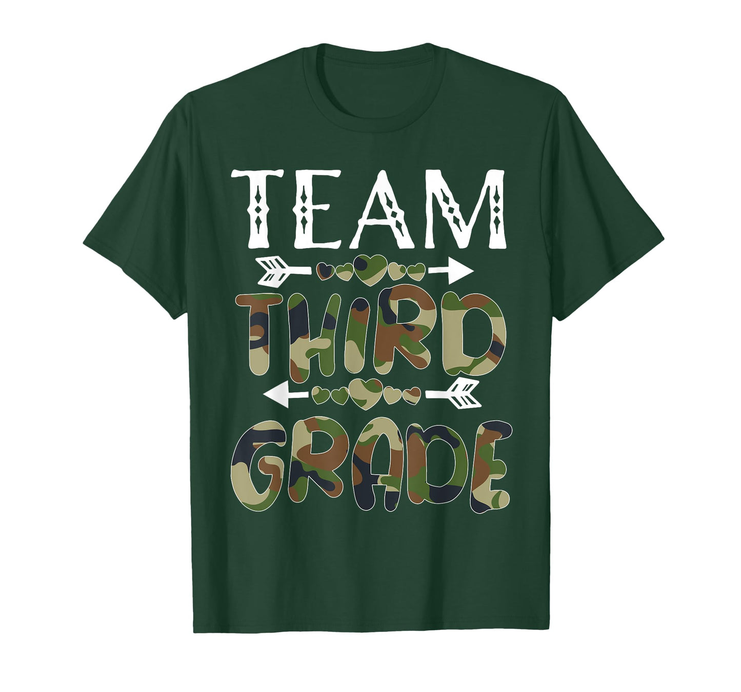 Team Third Grade Back To School 1st Day Camo Teachers T-Shirt