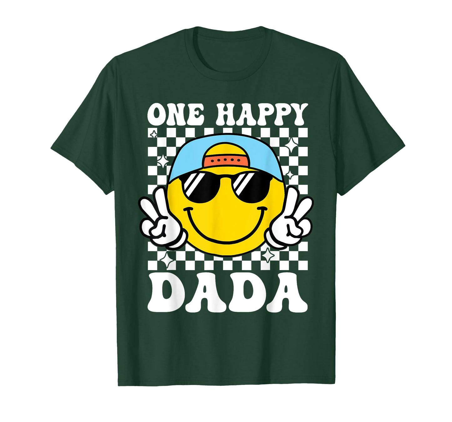 One Happy Dude Dada 1st Birthday Family Matching T-Shirt