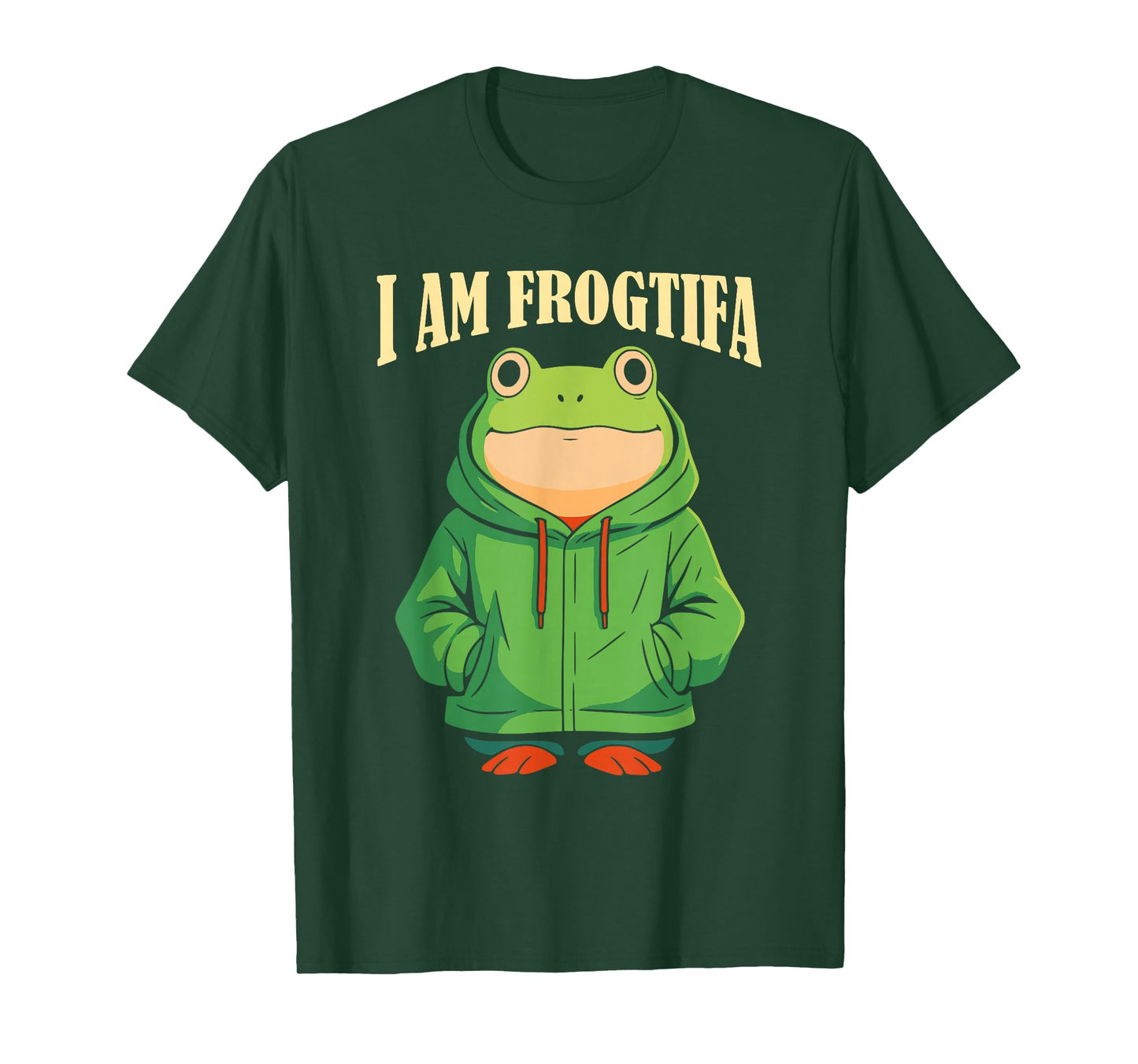 Vintage Funny I AM FROGTIFA Portland Frog Protest Men Women T-Shirt