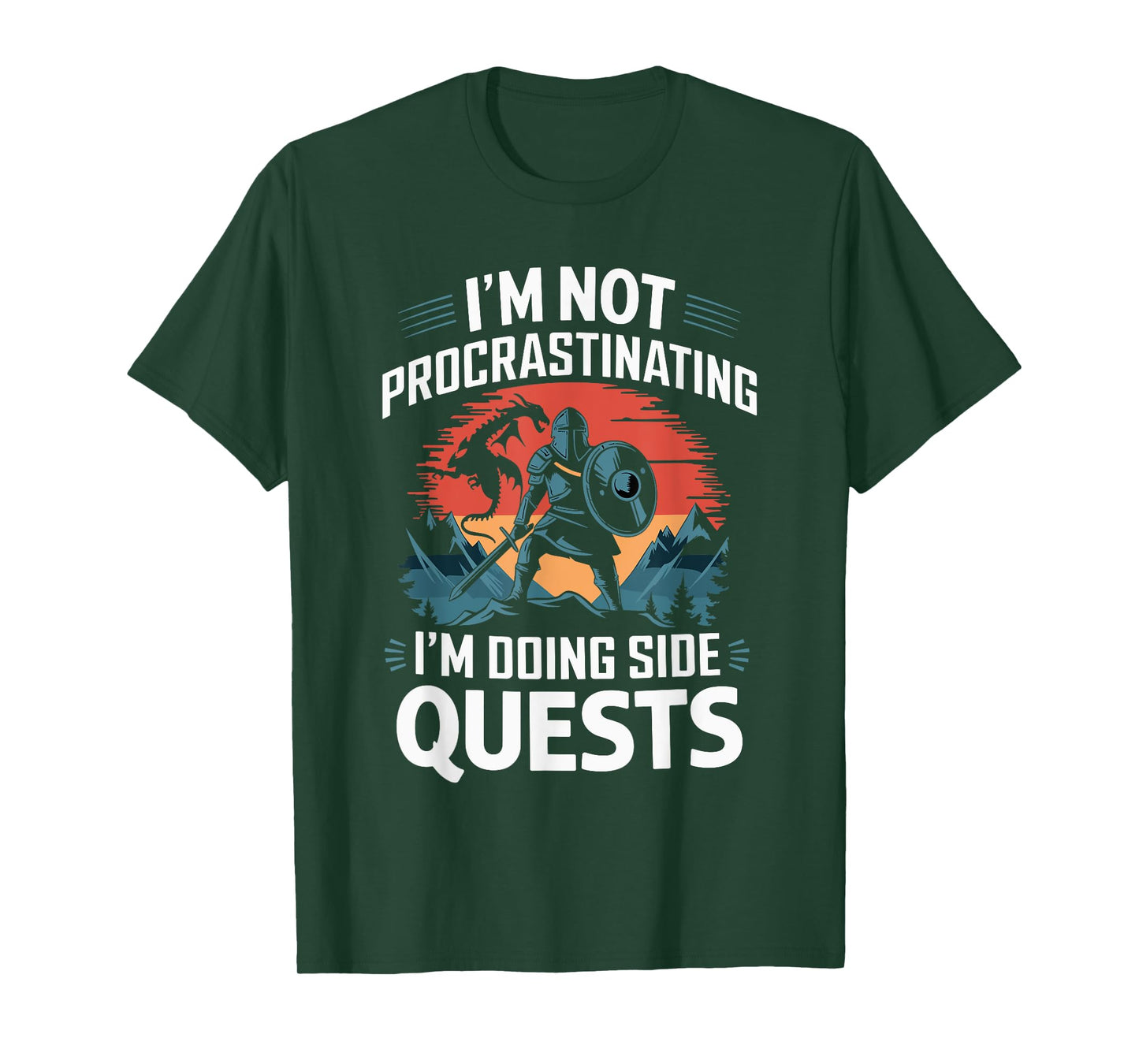 I'm Not Procrastinating Funny Side Quests Gamer T-Shirt