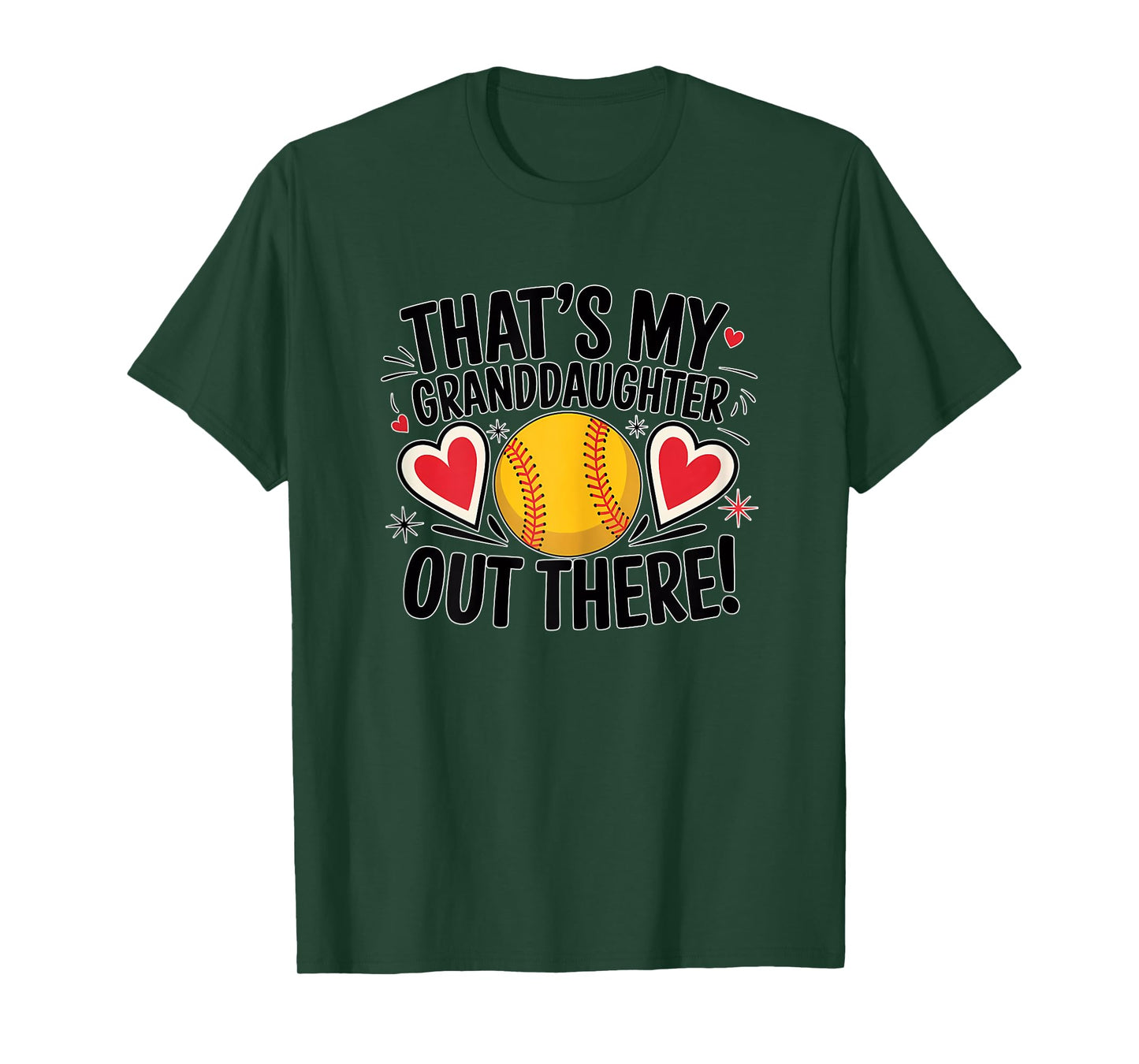 Fastpitch Softball Grandma That's My Granddaughter Out There T-Shirt