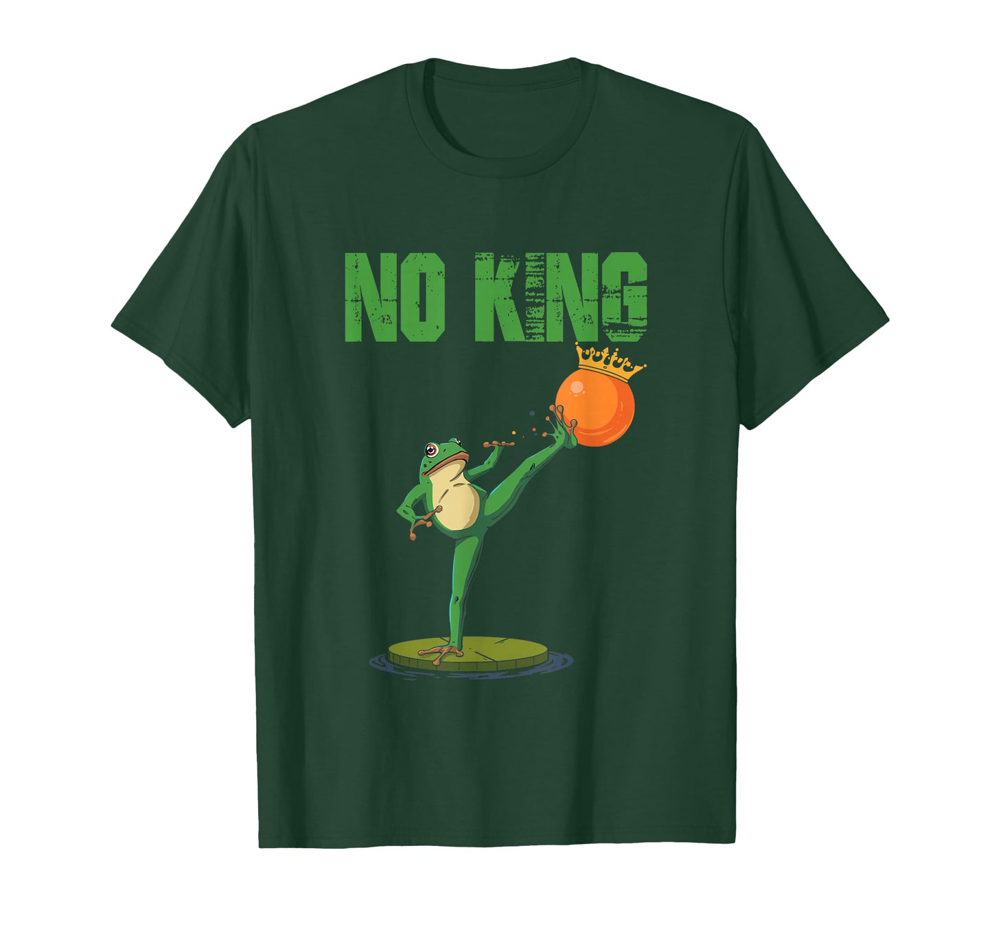 Funny No Kings Portland Frog Protest Men Women Tee T-Shirt