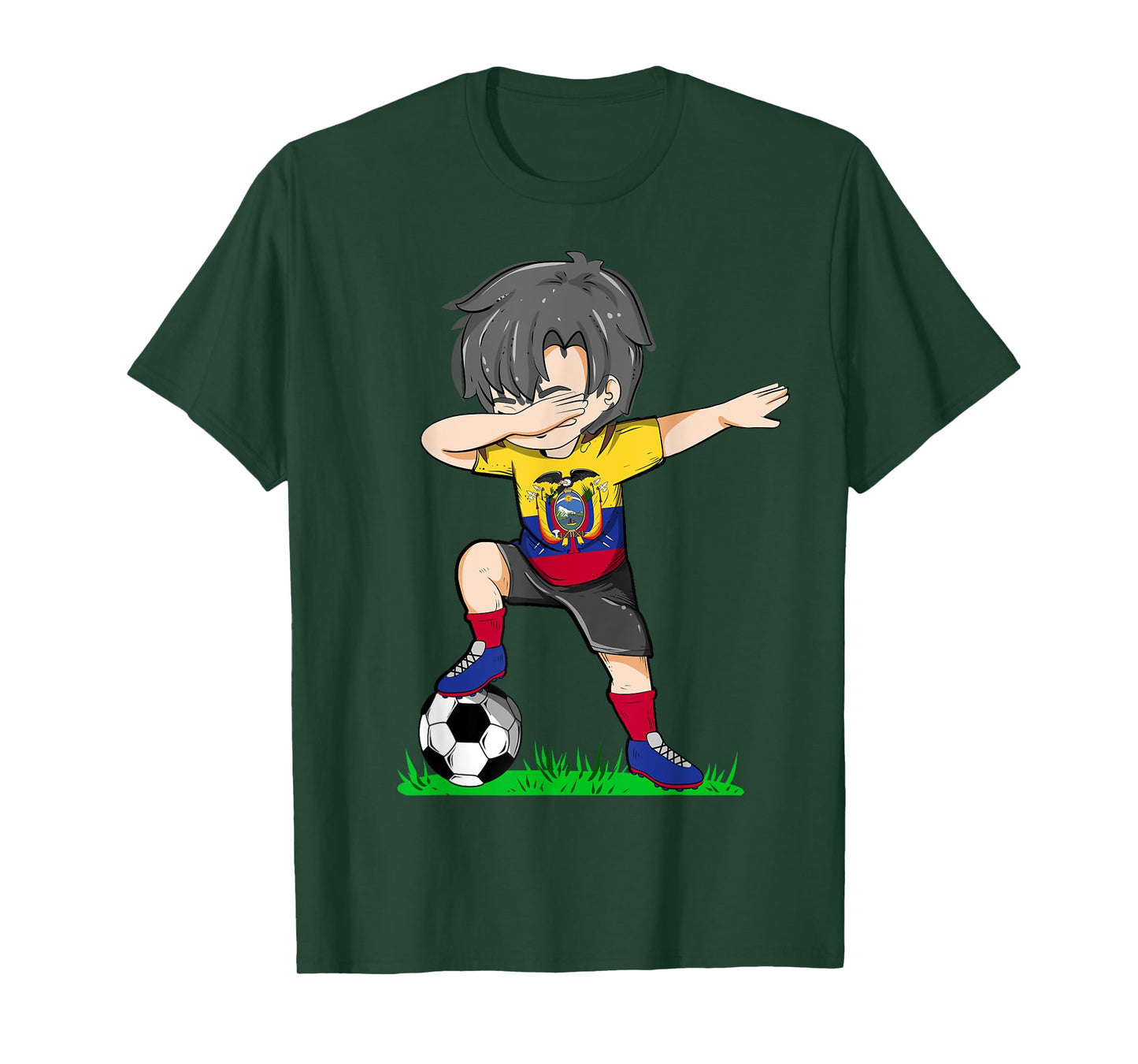 Soccer Ecuador Jersey Shirt Ecuador Flag Football Boys Men T-Shirt
