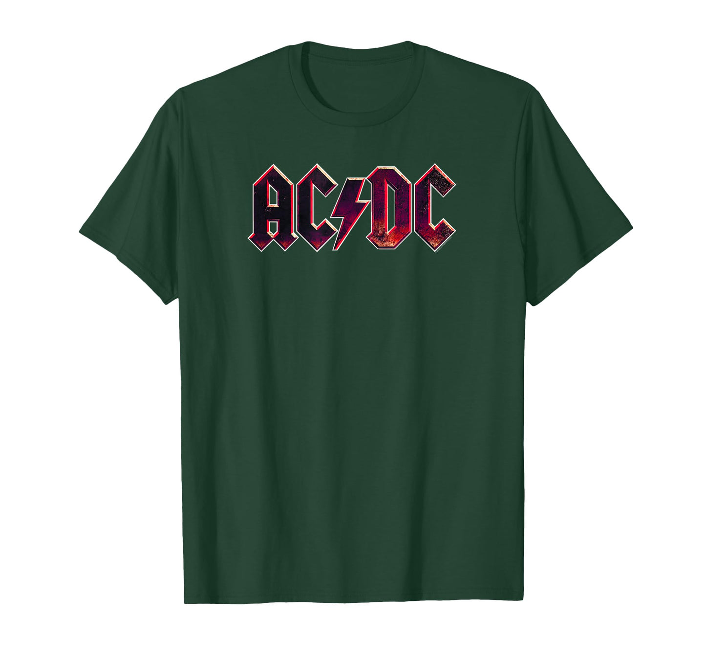 AC/DC Rock Music Band Raw Distressed Logo T-Shirt