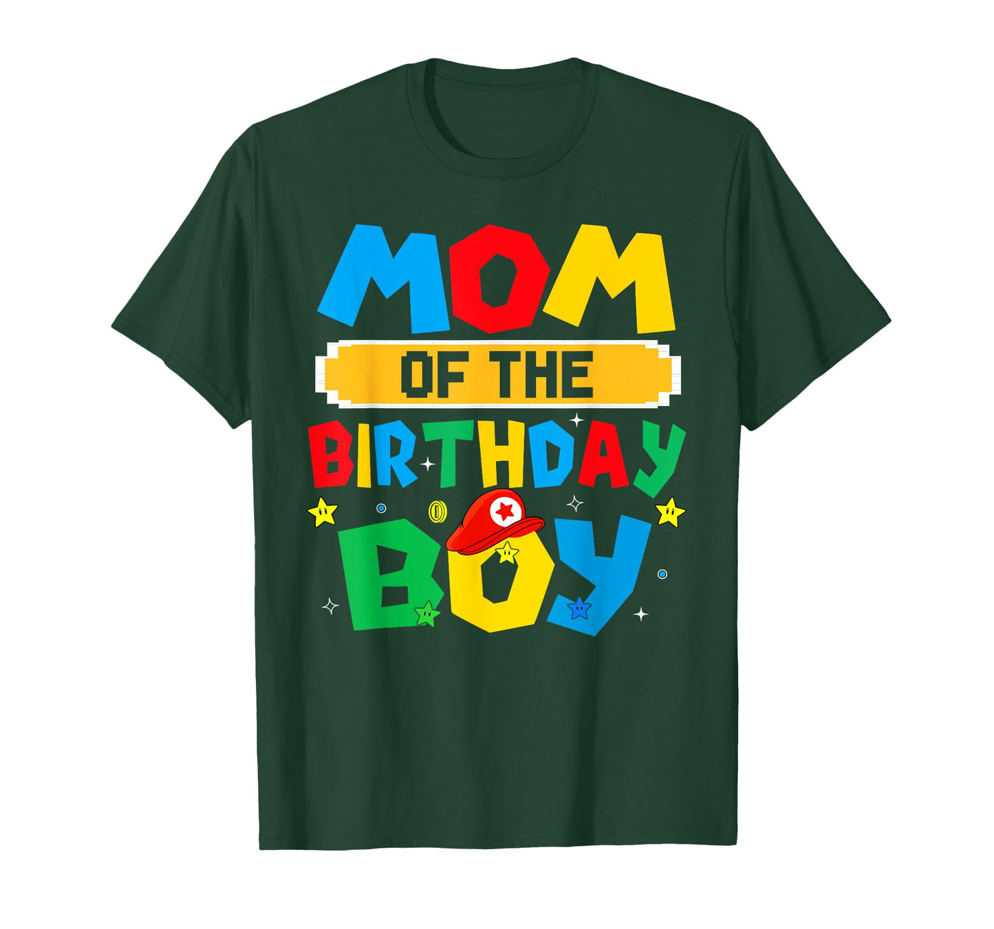 Mom Of The Birthday Boy Game Video Gaming Matching Family T-Shirt