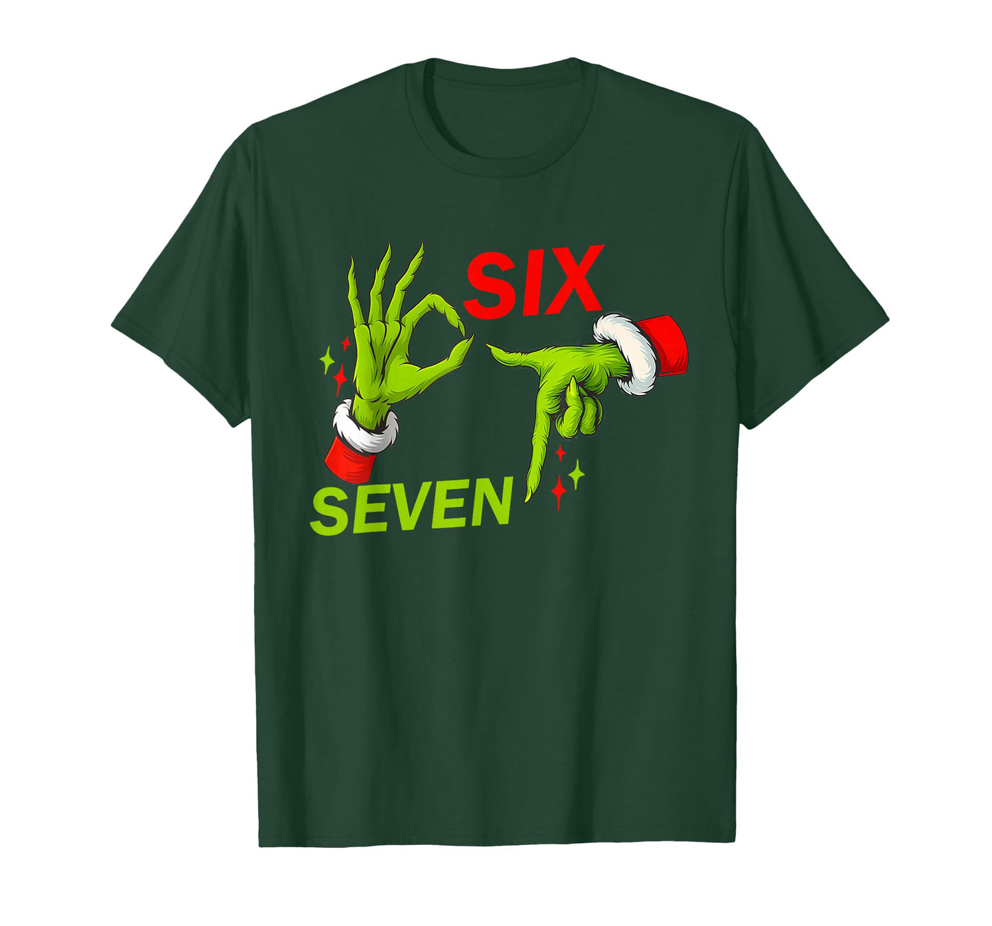 67 Christmas Trending Meme Saying 6 7 Meme Costume Xmas T-Shirt