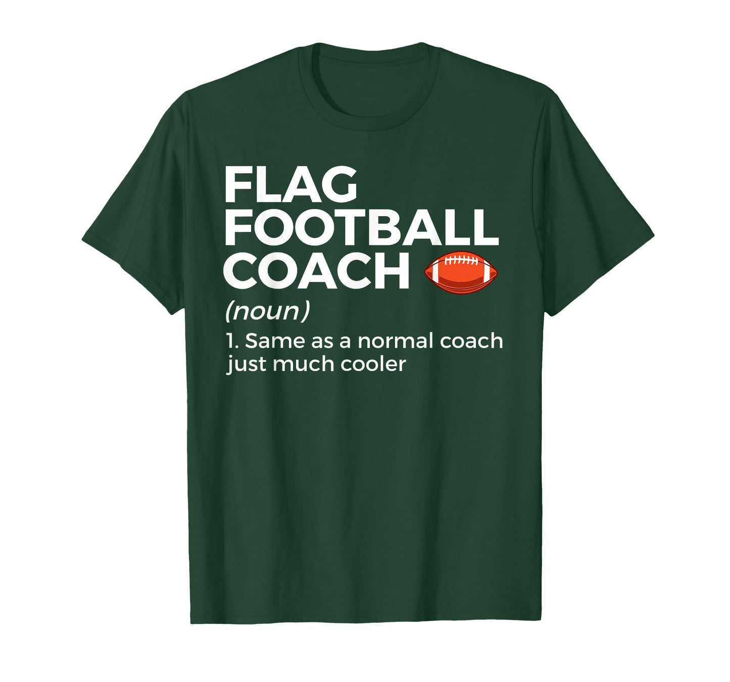 Funny Flag Football Coach Definition T-Shirt