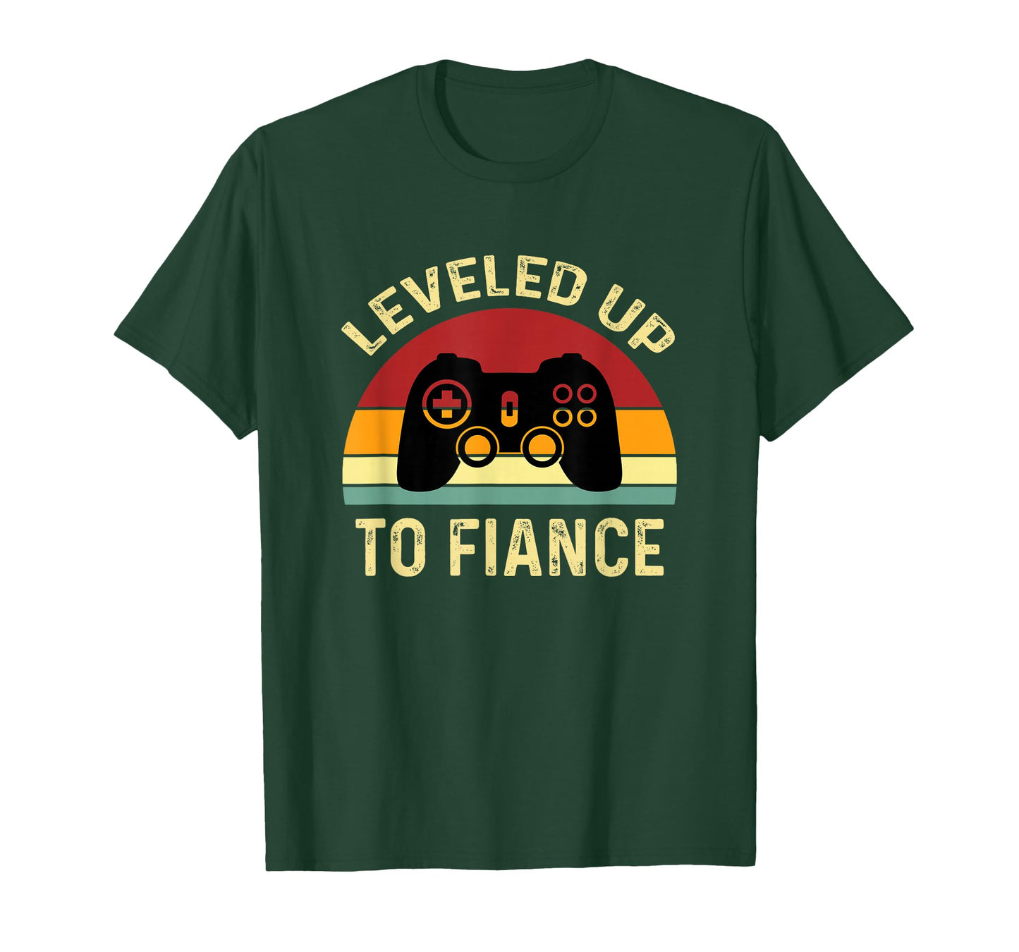 Leveled Up To Fiance Just Engaged Newly Engaged Couple T-Shirt