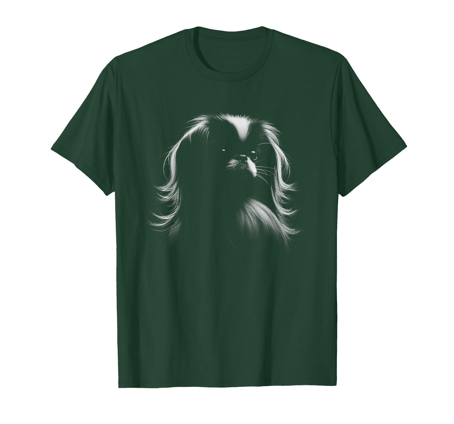 Japanese Chin Dog Face Art Design T-Shirt